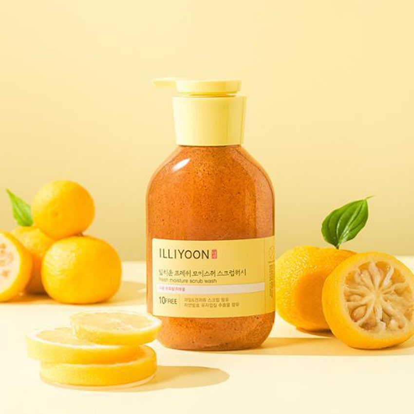 Sữa tắm tẩy tế bào chết ILLIYOON Fresh Moisture Scrub Wash chính hãng